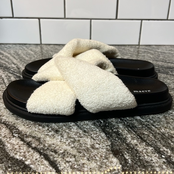 Anthropologie Maeve Terry Slide Slippers Size 8 - Picture 2 of 7